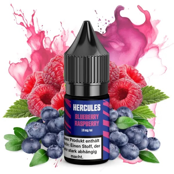 Hercules Nikotinsalz Liquid - Blueberry Raspberry 10ml