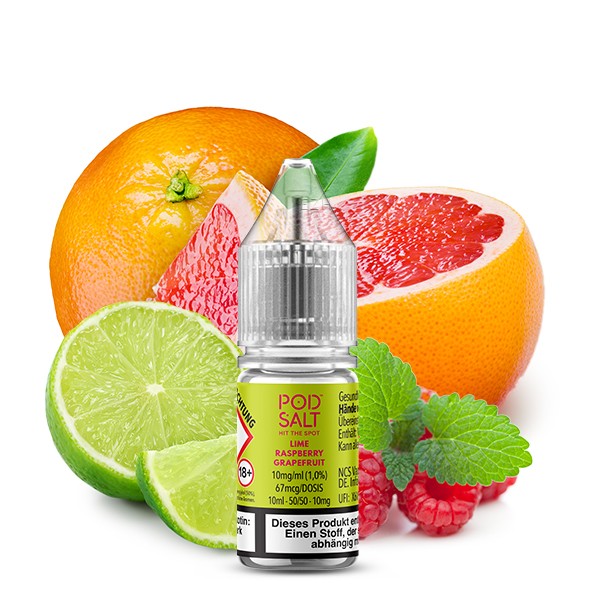 Pod Salt Xtra Nikotinsalz Liquid - Lime Raspberry Grapefruit 10ml