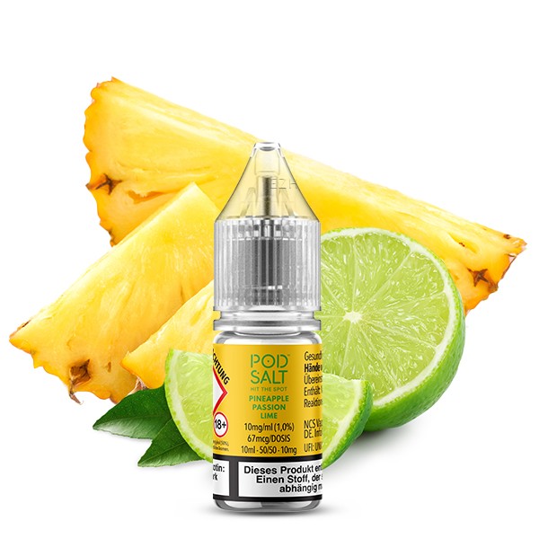 Pod Salt Xtra Nikotinsalz Liquid - Pineapple Passion Lime 10ml
