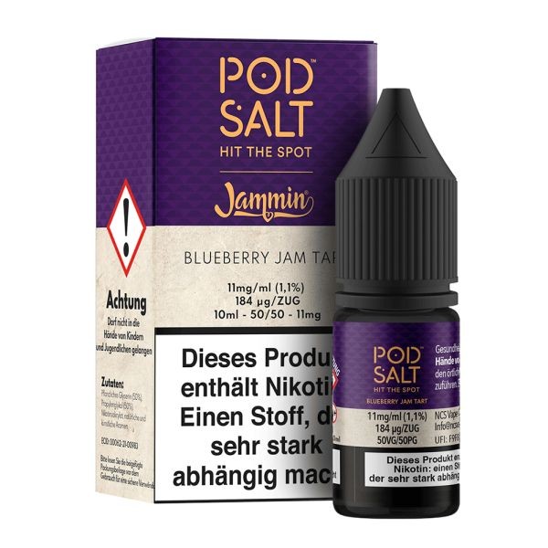 Pod Salt Fusion Liquid - Blueberry Jam Tart 10ml 11mg/ml