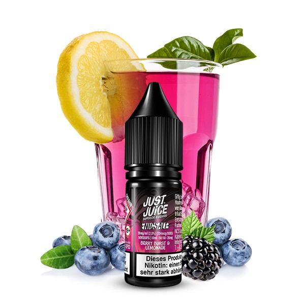 Just Juice Nikotinsalz Liquid - Fusion Berry Burst &amp; Lemonade 10ml