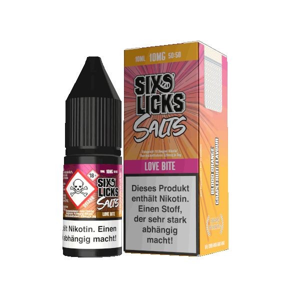 Six Licks Nikotinsalzliquid - Love Bite 10ml