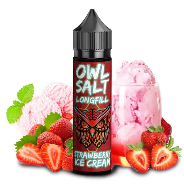 OWL Salt Longfill Aroma - Strawberry Ice Cream 10ml