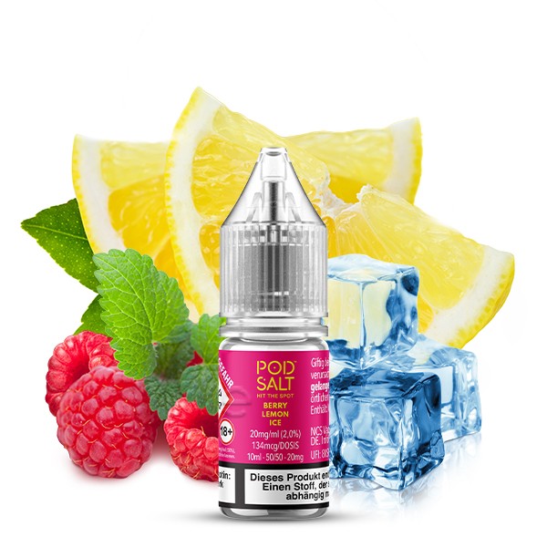 Pod Salt Xtra Nikotinsalz Liquid - Berry Lemon Ice 10ml