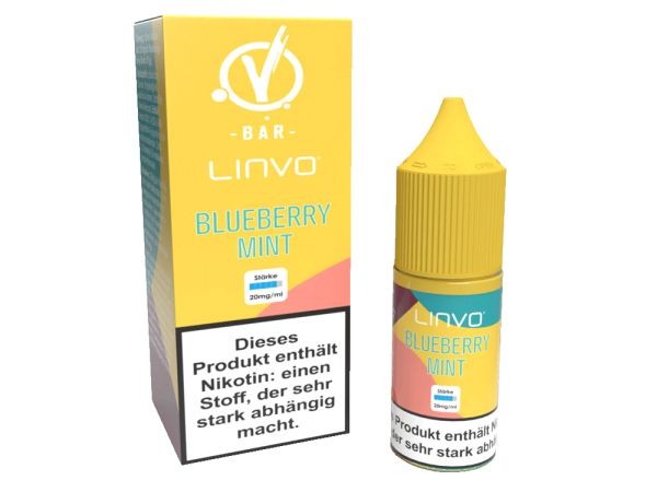 Linvo Nikotinsalz Liquid - Blueberry Mint 10ml 20mg/ml