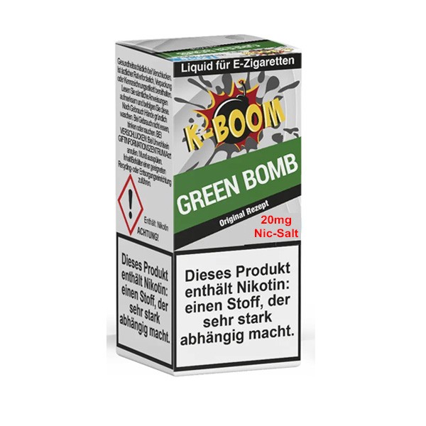K-Boom Nikotinsalzliquid - Green Bomb 10ml 20mg/ml