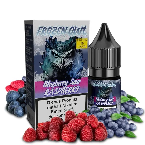 Frozen OWL Nikotinsalz Liquid - Blueberry Sour Raspberry 10ml