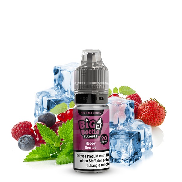 Big Bottle Nikotinsalz Liquid - Happy Berries 10ml