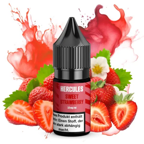 Hercules Nikotinsalz Liquid - Sweet Strawberry 10ml