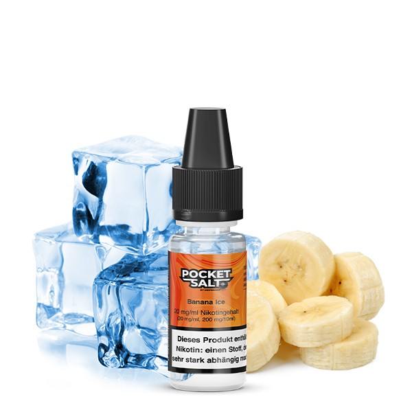 Pocket Salt Nikotinsalz Liquid - Banana Ice 10ml 20mg/ml