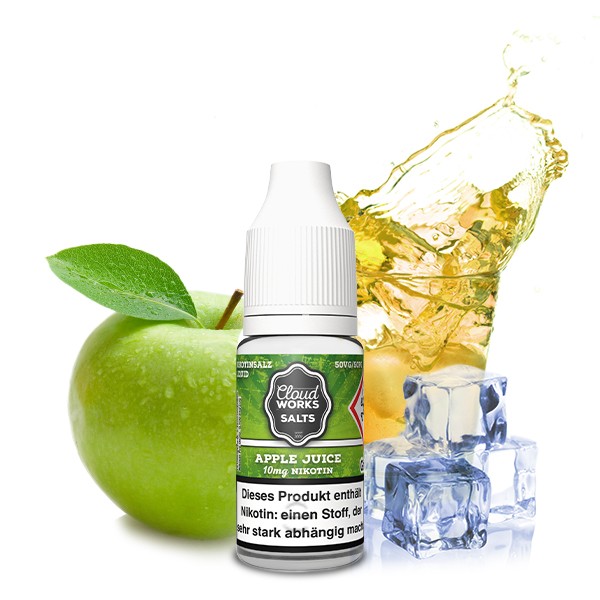 Cloudworks Nikotinsalz Liquid - Apple Juice 10ml